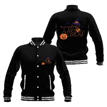 Discover Spirited Typography: Trick and Treat Baseball Jackets