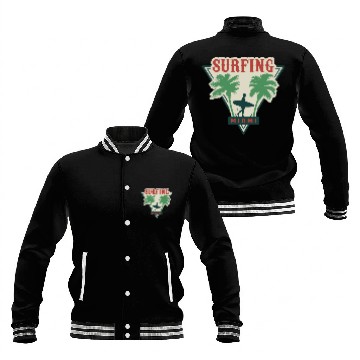Discover Surfing Miami Baseball Jackets