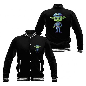 Discover Police alien Baseball Jackets