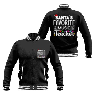 Discover Santa s favorite Music Teacher School Christmas Baseball Jackets