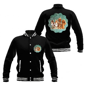 Discover Christmas Nativity Scene Shepherds and Sheep Baseball Jackets