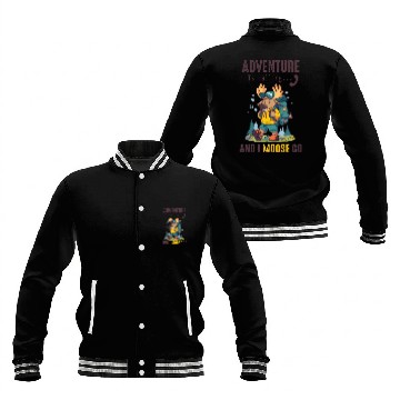 Discover Adventure Is Calling Youth Cute Moose Baseball Jackets