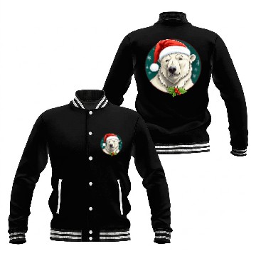 Discover Polar bear Christmas Baseball Jackets