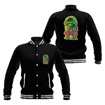 Discover Psychedelic mushroom alien Baseball Jackets