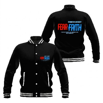 Discover Faith Over Fear Baseball Jackets