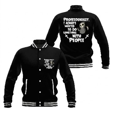 Discover Grim Reaper Funny, Professional With People Baseball Jackets