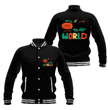 Discover Christmas Joy to The World. Baseball Jackets