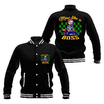Discover Mowing Gardening Baseball Jackets, Mow Like A Boss Baseball Jackets, Gift