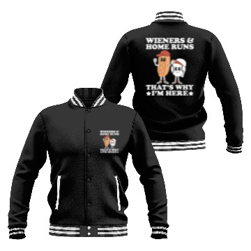 Discover Wieners Home Runs Funny Baseball Player Baseball Jackets
