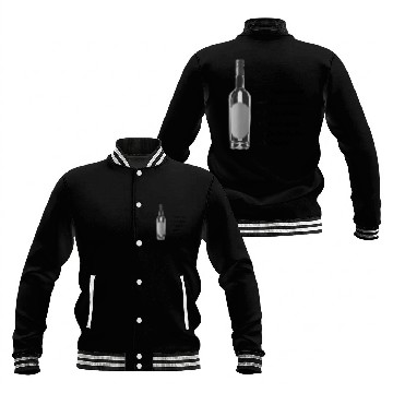 Discover Funny Wine Bottle Synchronic, Drunk Man Diary. Baseball Jackets