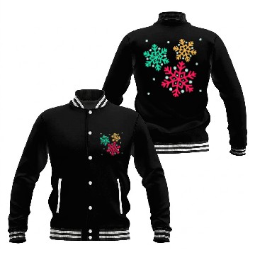Discover Snowflake, Winter sports Baseball Jackets