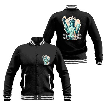 Discover New York - Statue of Liberty Baseball Jackets