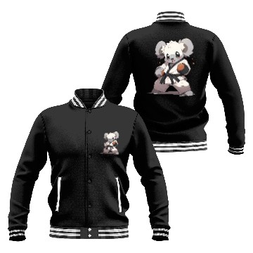 Discover Funny Koala MMA Kawaii Martial Arts Baseball Jackets