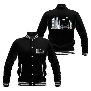 Discover New York City SKYLINE Baseball Jackets
