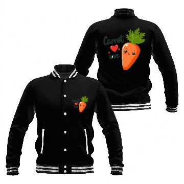 Discover Carrot Love Baseball Jackets