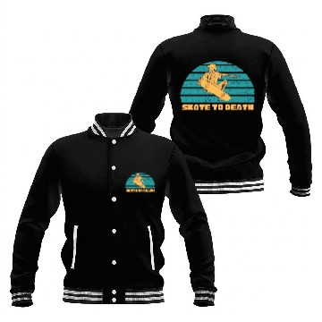 Discover SKATE TO DEATH Baseball Jackets