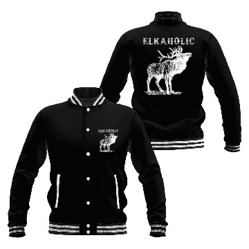 Discover Elk Hunting Elkaholic Hunters Baseball Jackets
