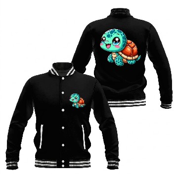Discover Graceful Sea Turtle Serenity Baseball Jackets