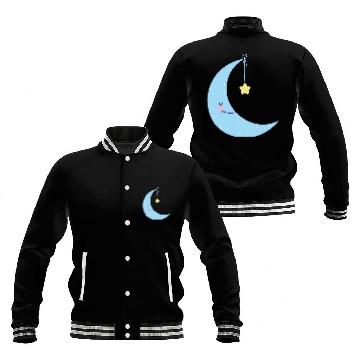 Discover Moon and star Baseball Jackets