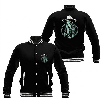 Discover Weird Wild West - Cthulhu Cowboy Baseball Jackets