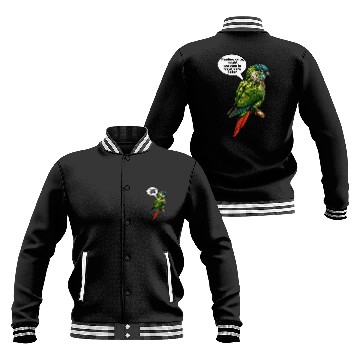 Discover Funny Green Cheeked Conure Cute Conure Parrot Baseball Jackets