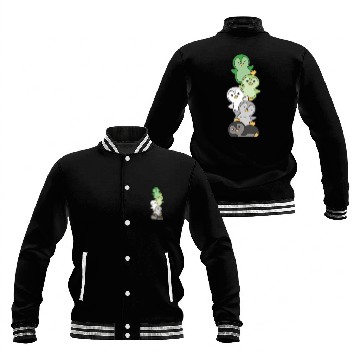 Discover Aromantik Flag Pride Lgbtq Cute Penguin Stack Baseball Jackets