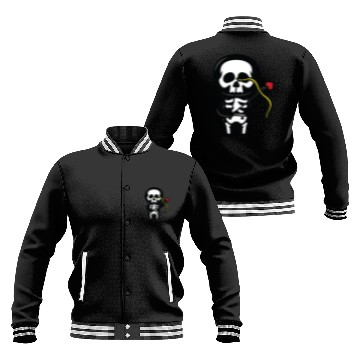 Discover Funny skull cupid halloween costume Baseball Jackets