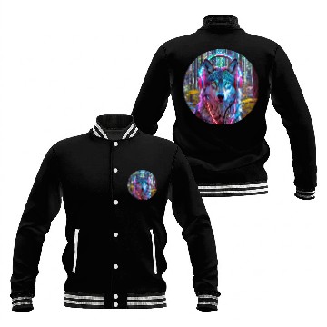 Discover Electric Wilderness Glow 3 Baseball Jackets