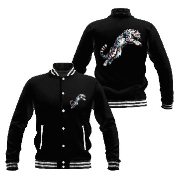 Discover Snow Leopard Leopard White Leopard Baseball Jackets