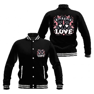Discover French bulldogs Baseball Jackets