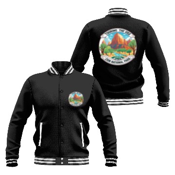 Discover Touring The USA : Zion National Park Baseball Jackets