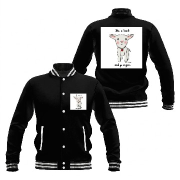 Discover Be a Lamb and Go Vegan Baseball Jackets