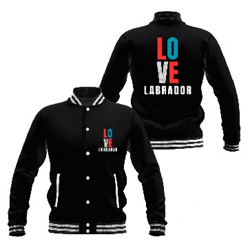 Discover Labrador Love | Dog Lover Baseball Jackets