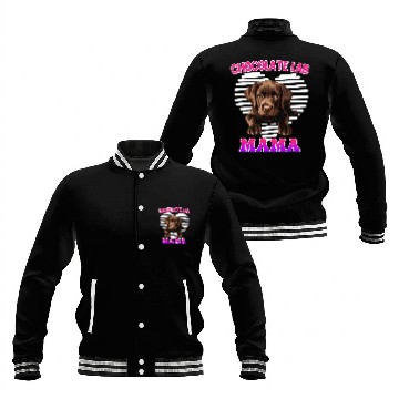 Discover Labrador Retriever CHOCOLATE LAB MOM Labrador Baseball Jackets