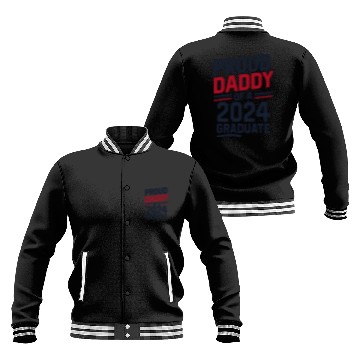 Discover "Proud Daddy of a 2024 Graduate" Senior Class Baseball Jackets