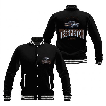Discover retro car with teesketch logo | old school Baseball Jackets