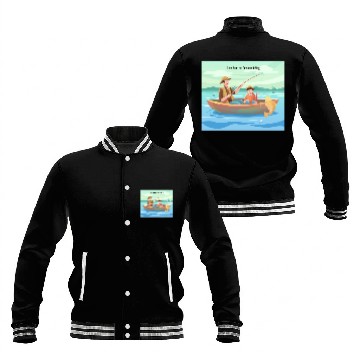 Discover Fishing Adventure Design Baseball Jackets