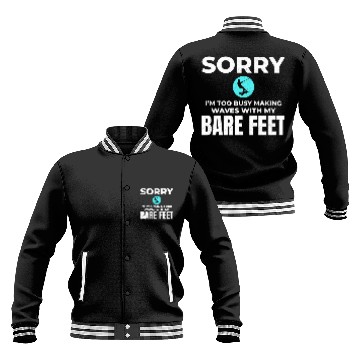 Discover Barefoot Water Skiing Extreme Sports Barefooting Baseball Jackets