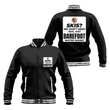 Discover Barefoot Water Skiing Extreme Sports Barefooting Baseball Jackets