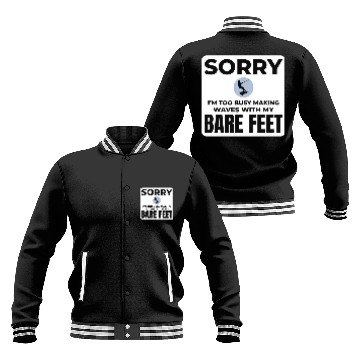 Discover Barefoot Water Skiing Extreme Sports Barefooting Baseball Jackets