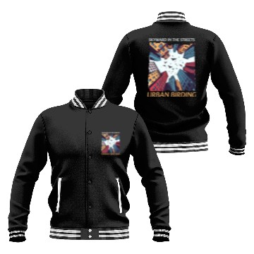 Discover Urban Birdwatching Skyward In Streets Urban Birdin Baseball Jackets
