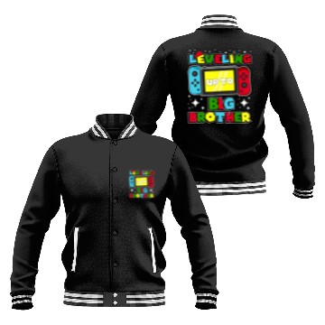 Discover Leveling Up To Big Brother 2024 Gaming Baseball Jackets