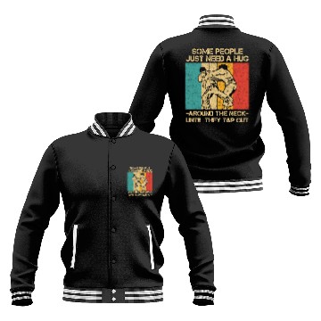 Discover Some People Just Need A Hug Vintage BJJ Brazilian Baseball Jackets