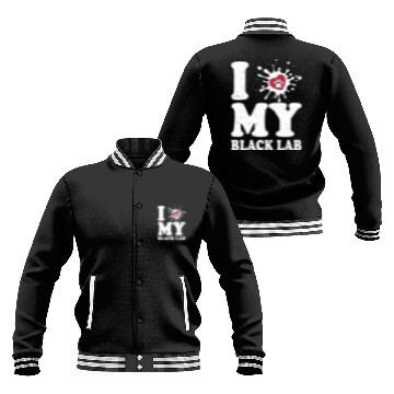 Discover I Love My Black Lab Labrador Retriever Owner Baseball Jackets