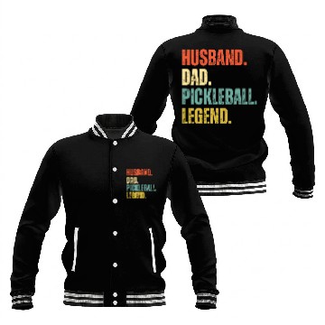 Discover Husband Dad Pickleball Legend Baseball Jackets