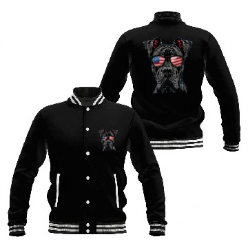 Discover Great Dane with American Sunglasses Baseball Jackets