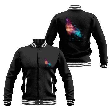 Discover Wolf Print, Cosmic Wolves, Animal Print, Cosmos Baseball Jackets