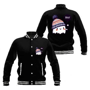 Discover Ghostly Surprise with Knitted Hat Baseball Jackets