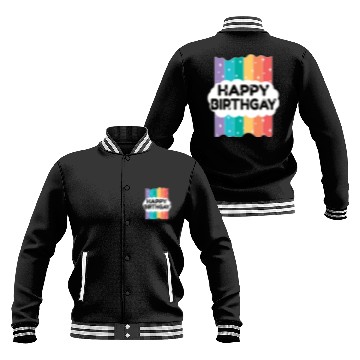 Discover Happy Birthgay Lgbtq Rainbow Baseball Jackets