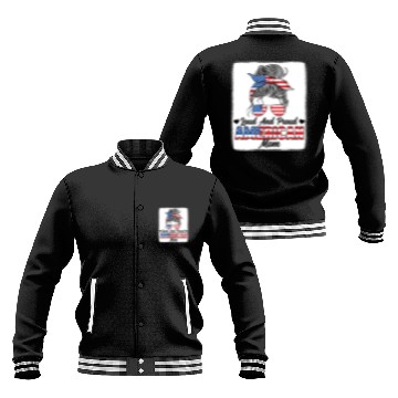 Discover Loud And Proud American Mom Patriotic Baseball Jackets